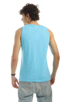 "Hawaii" Front Printing Summer Tank Top - Light Blue