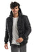Ribbed Cuffs & Hem Quilted Hooded Bomber Jacket