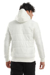 Ribbed Cuffs & Hem Quilted Hooded Bomber Jacket