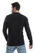 Light Ribbed V-Neck Basic Pullover - Black