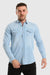 Front Patched Pockets Buttoned Denim Shirt