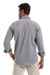 Front Buttoned Down Textured Grey Men Shirt