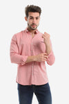 Accent Plain Buttoned Down Long Sleeves Shirt