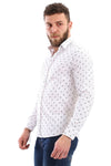 Fireworks Short Sleeves Buttoned Shirt - White