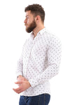 Fireworks Short Sleeves Buttoned Shirt - White