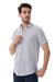 White & Grey Awning Strip Pattern Shirt