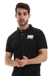 Side Printed "WR" Classic Polo Shirt – Grey