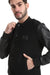Chest Logo Zipper Closure Charcoal Hooded ** Jacket