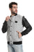 Chest Logo Zipper Closure Charcoal Hooded ** Jacket
