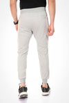 Zipped Pockets Slip On Sweatpants With Hem - Heather Grey