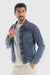 Denim Jacket With Front Pockets - Standard Blue