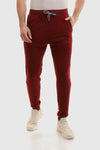 Stylish Casual Sweatpants - Burgundy