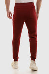 Stylish Casual Sweatpants - Burgundy