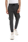 Knees Pockets Printed Men Joggers -