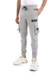 Knees Pockets Printed Men Joggers -