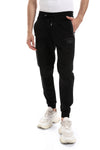 Side Zipper Pockets Plain Polyester Joggers