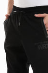 Side Zipper Pockets Plain Polyester Joggers