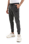 Side Zipper Pockets Plain Polyester Joggers