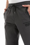 Side Zipper Pockets Plain Polyester Joggers