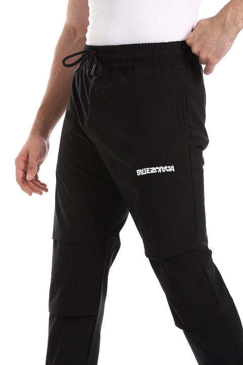 Elastic Waist With Drawstring With Sweatpants *- Black!
