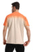Gradient Colors Short Sleeves T-Shirt - Halloween Orange & Beige