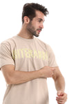 Tapped Like "White Rabbit" Printed Beige Tee