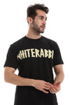 Tapped Like "White Rabbit" Printed Beige Tee