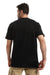 Space Printed Slip On Round Neck T-Shirt - Black