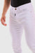 White  Pockets Plain Slim Fit Black Jeans Pants