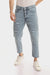 Slim Fit Ripped Casual Jeans - Light Blue