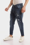 Front Wash With Splatter Colors Heather Black Jeans