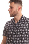 Fireworks Short Sleeves Buttoned Shirt - White