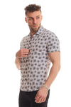 Fireworks Short Sleeves Buttoned Shirt - White