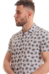 Fireworks Short Sleeves Buttoned Shirt - White